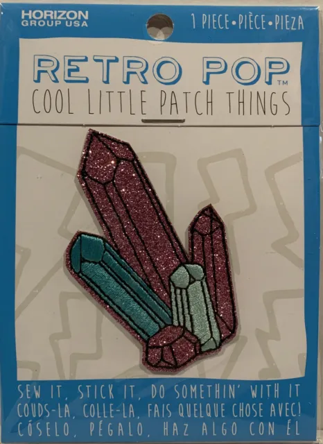 Horizon Gemstones Retro Pop Cool Little Patch Rosy Pink Teal Turquoise Rough