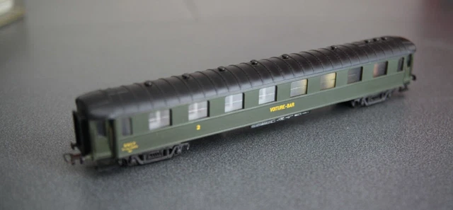 Voiture SNCF OCEM C10 Flancs Lisses Inox - Modèle Réduit HO 1