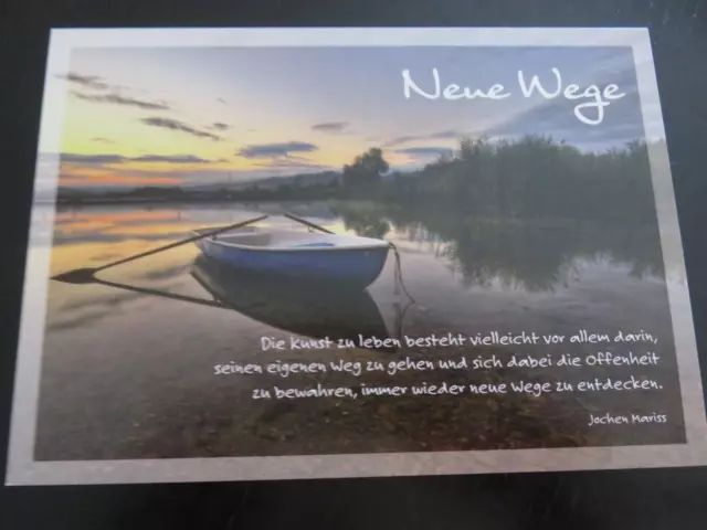POSTKARTE, SPRUCH KARTE Neue Wege EUR 1,25 PicClick DE