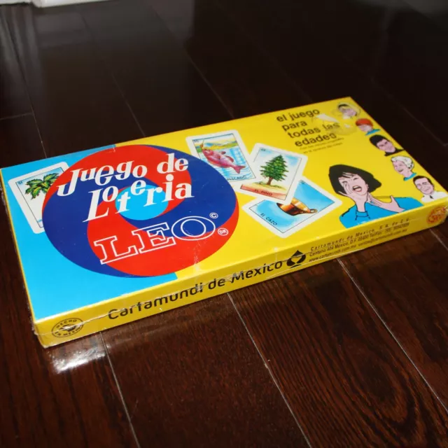 new sealed vintage original Juego De Lotería Leo® traditional Mexican Bingo game