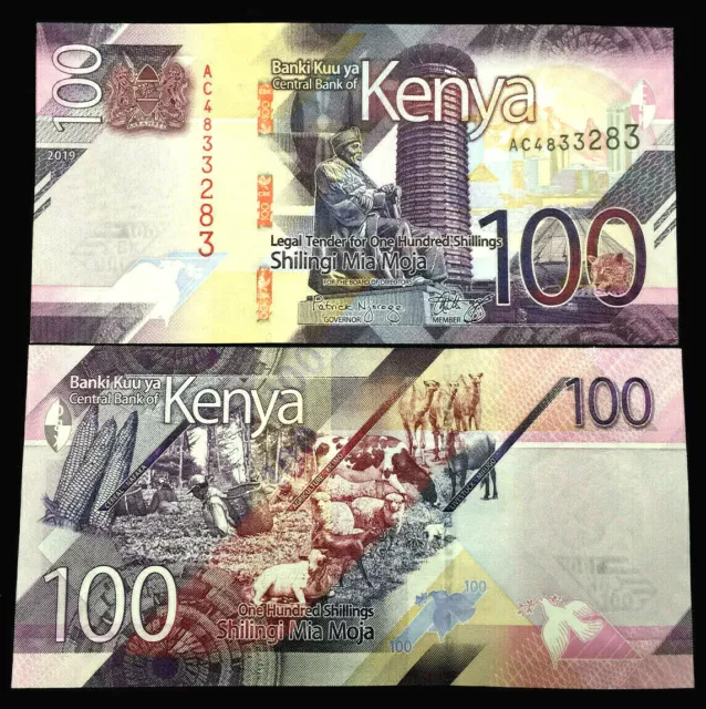 Kenya 100 Shillings 2019 Banknote World Paper Money UNC Currency Bill Note