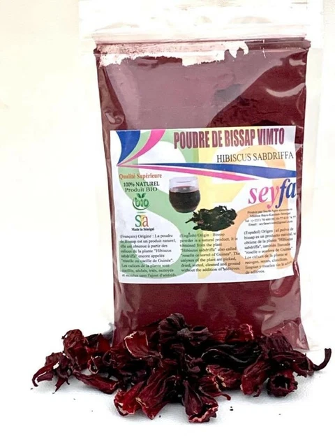 poudre d'hibiscus ou poudre bissap 250g
