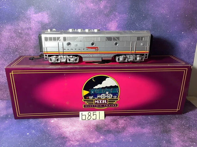 20-2151B MTH O-Scale Santa Fe EMD F-3 Non-Powered Diesel B-Unit LN