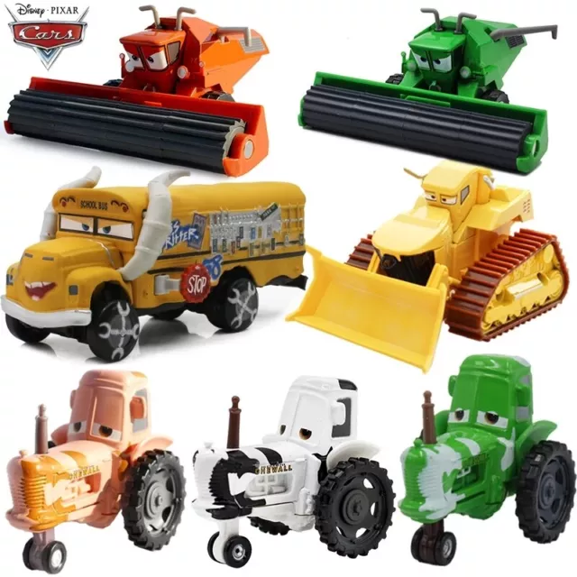 Disney Pixar Cars Frank Harvester Tractors&Miss Fritter Diecast Toy Cars Kid