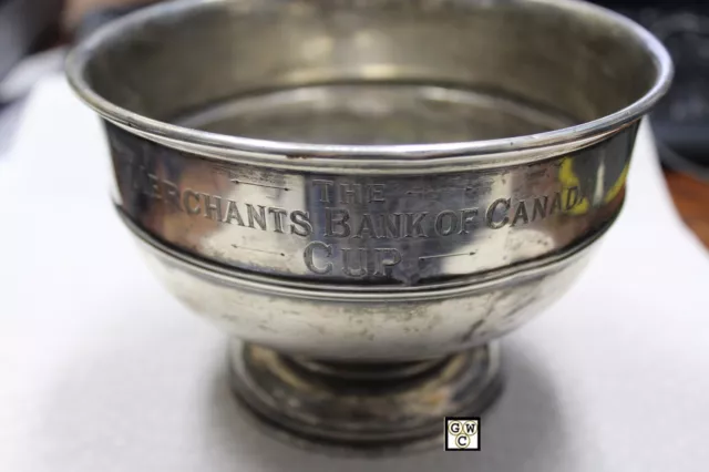 Merchant's Bank of Canada Sterling Presentation Cup made by Birks Wt. 275gm(OOAK