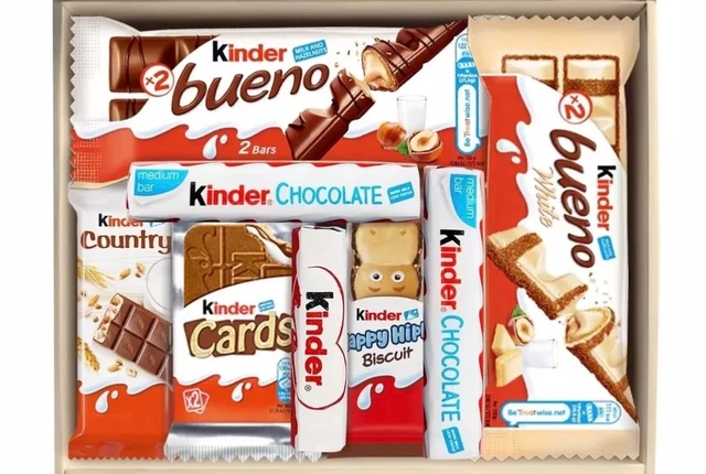 Kinder Chocolate Gift Box Birthday Gift for Her Personalised Gift for Women Hamper Selection Box
