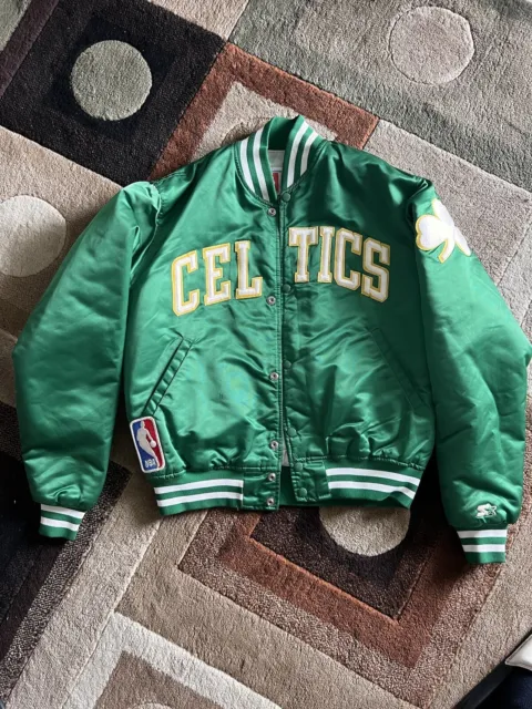 Vintage Starter Boston Celtics Satin Jacket Size Medium