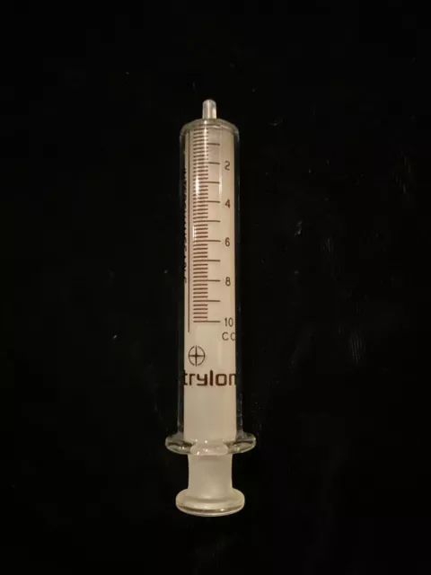 Glass Syringe 10cc Trylon Interchangeable