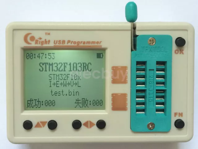 SkyPRO II Programmer  24 25 93 EEPROM SPI DATA FLASH AVR STM32 STM8 LPC OFF Line