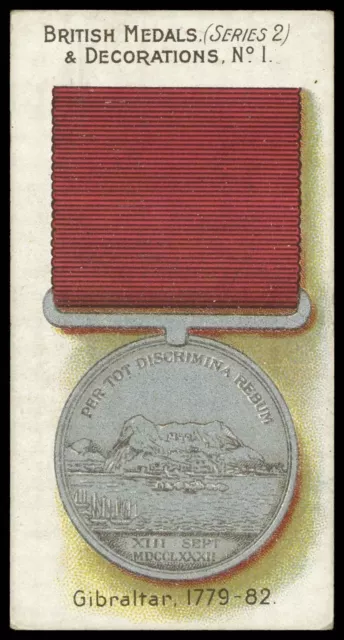 Taddy & Co - 'British Medals & Decorations (S2)'  #1 Gibraltar 1877-82 (c1905)