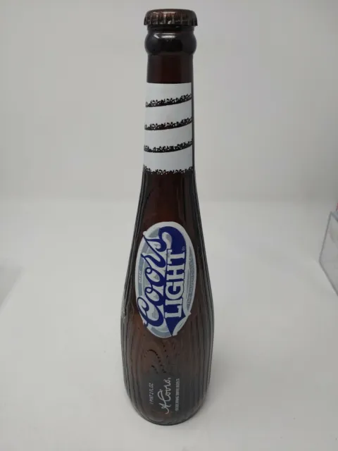 Coors Light Limited Edition Baseball Bat Bottle 18 oz Empty w/ Cap