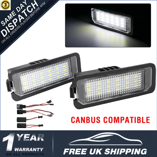 FOR VW PASSAT Golf GTI R R32 Mk5 Mk6 Mk7 Canbus LED Licence Number