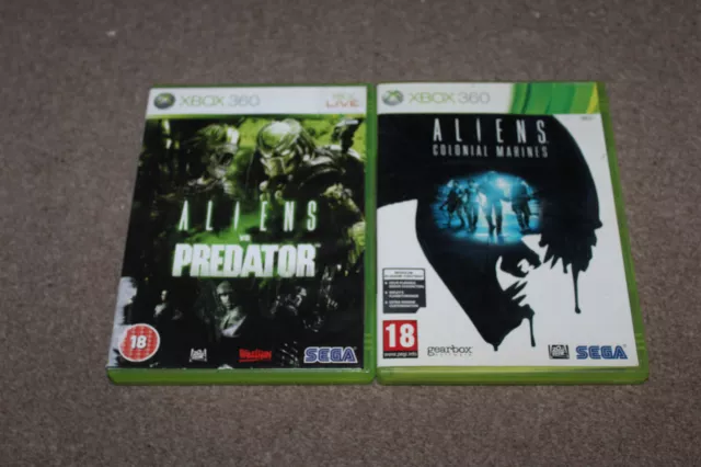 Aliens vs Predator + Colonial Marines (Microsoft Xbox 360) Games 'Complete'