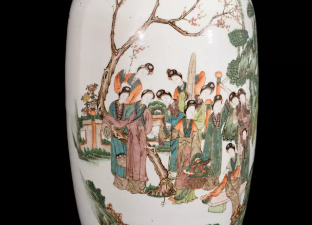 One Big, Antique, Qianjiang - Enamel Porcelain Vase. China. 19. C. Qing 2