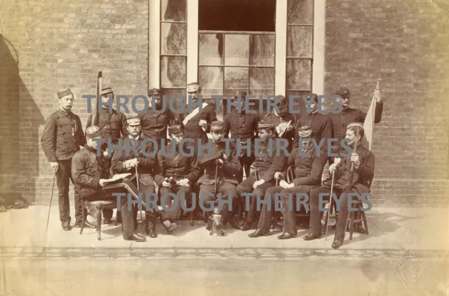 Original photo Men / Officers School of Military Engineering Chatham 1850's ?