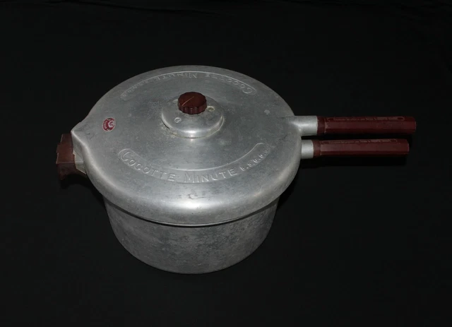 Ancienne petite cocotte minute SEB en alu 4,5 l hauteur 13 cm
