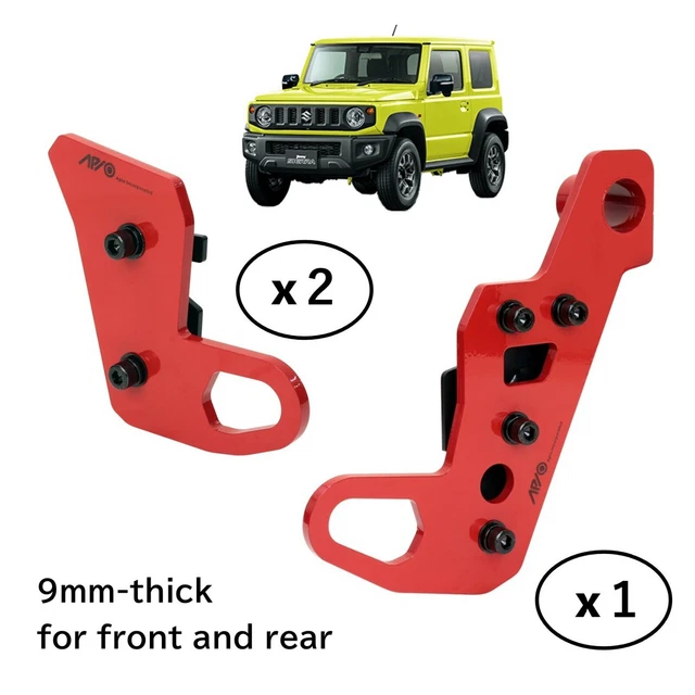 JIMNY 9MM FRONT and Rear Recovery Tow Point Hook APIO JB74 Sierra 2018