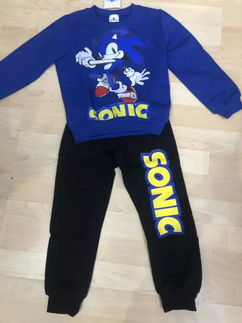 Tuta Sonic bambino cotone collezione primavera Taglia 4 Anni blu/nero