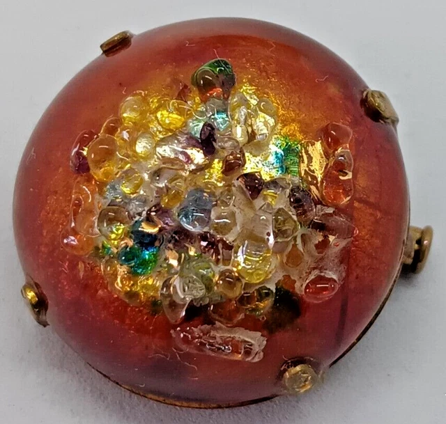 ANCIENNE BROCHE EN porcelaine signée Limoges antique costume jewelry