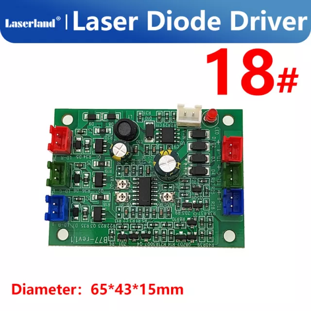 Laser Diode Driver Board Power Blue Green Red Laser RGB TTL Constant Current