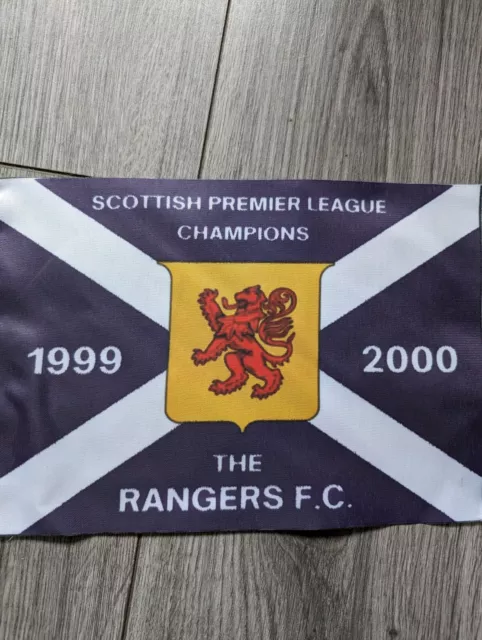 Rangers Title Pennant Flag 1999/2000 Glasgow Rangers