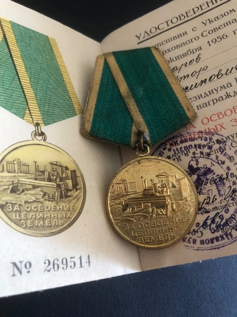 Médaille Originale Des Vétérans Du Travail Soviétique - Collection URSS - Objet D'époque