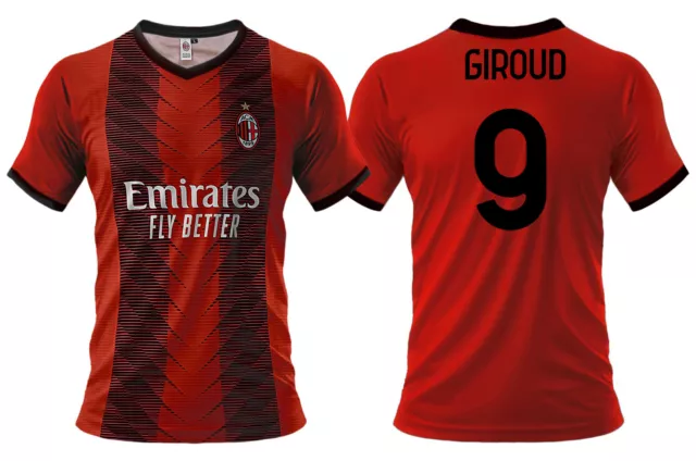 Maillot Giroud Milan 2024 Officiel Adulte Garçon Enfant Olivier 2023 Sportbaer