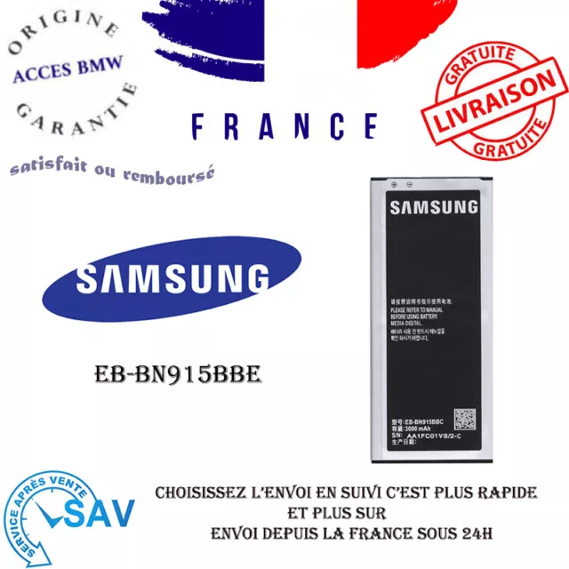 Batterie d'origine pour Samsung Galaxy Note Edge sm-n915fy Pile Accu eb-bn915bbe