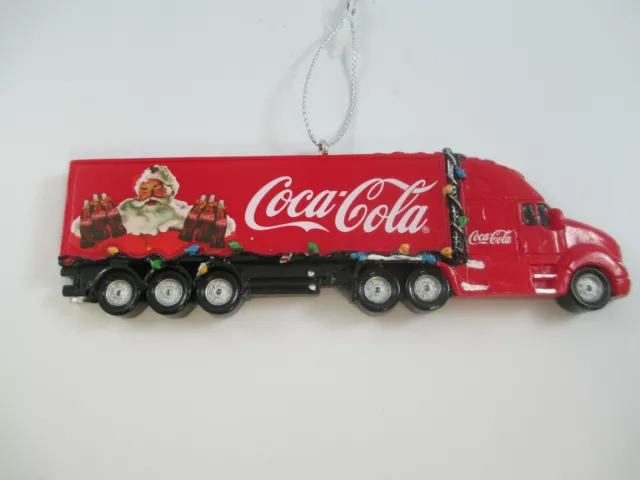 Coca-Cola Kurt Adler Santa Claus Delivery Truck Holiday Christmas Ornament