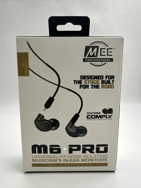 M6 PRO In Ear Monitor Headphones for Musicians, 2nd Gen Model With Upgraded  Sound, Memory Wire Earhooks & Replaceable Cables, Noise Isolating  Professional Earbuds, 2 Cords Included (Clear) 
