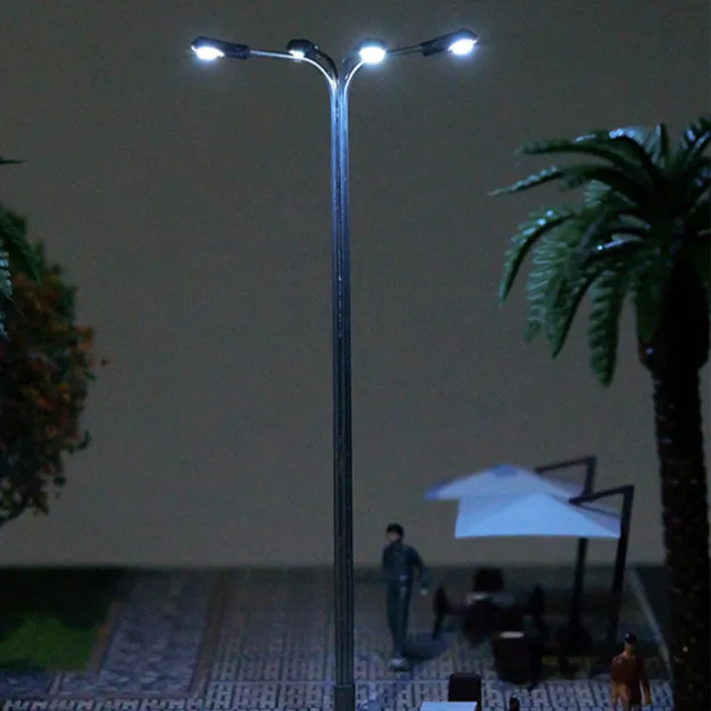 4 Pcs Mini Street Light Models Miniature Spotlight Accessories