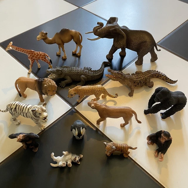 Kit Broderie Crewel Vintage Années 70 Motif Bébé Animaux Jungle - Excellent état