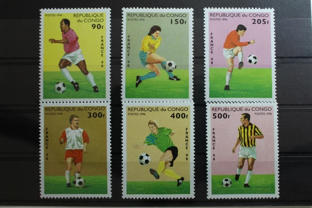 Kongo (Brazzaville) 1444-1449 postfrisch Fußball WM 1998 #RK428