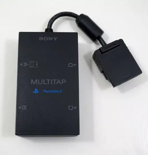 NEW MULTI TAP 4 Player Adapter + DVD Remote + Vertical Stand Large FAT PS2  #R3