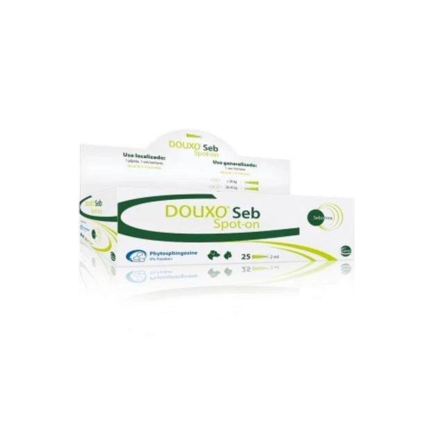 CEVA Pipetas Anti Seborrea para Perros y Gatos DOUXO SEB Spot-On, 25 x 2 ml