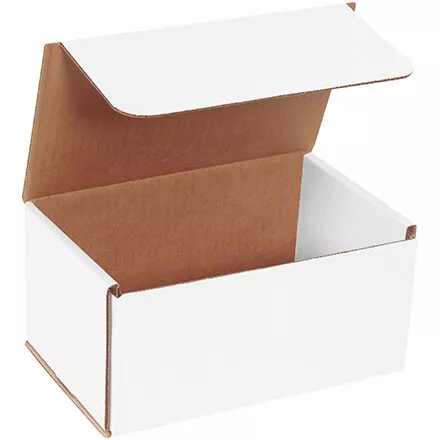 Efficient 8x5x4 White Mailers: ECT-32B, 50/Case for Secure Shipping