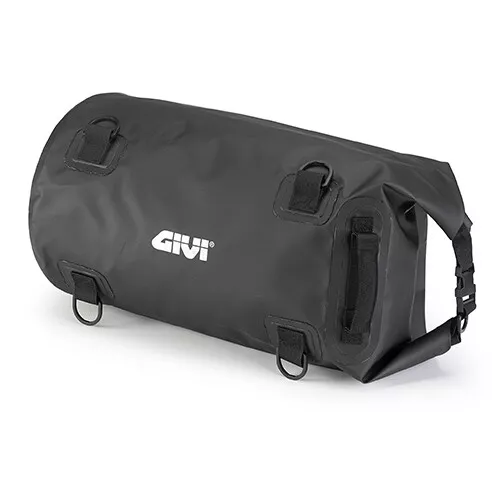 Sac de voyage selle moto Sac Rouleau étanche imperméable 30L Noir GIVI EA114BK