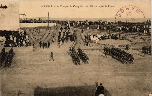 CPA AK RABAT - Les Troupes du Camp GARNIER MAROC (796660)