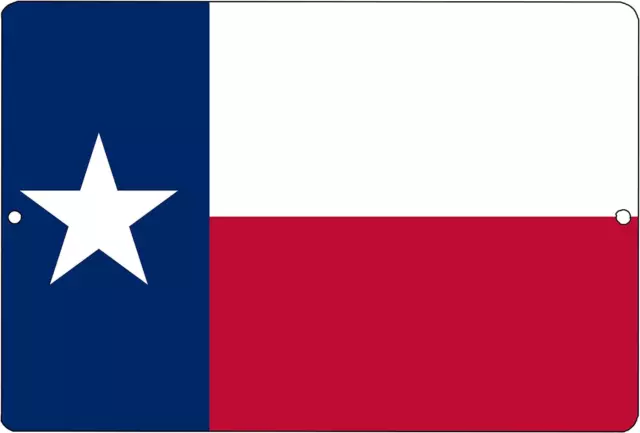 Texas State Flag Metal Tin Sign Wall Decor Man Cave Bar Texans Lone Star