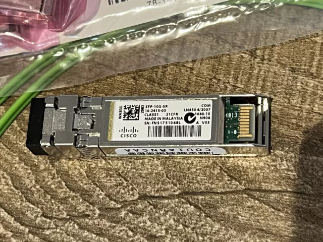 Cisco SFP-10G-SR Transceiver Modulo 10G SFP+ Fibra monomodale