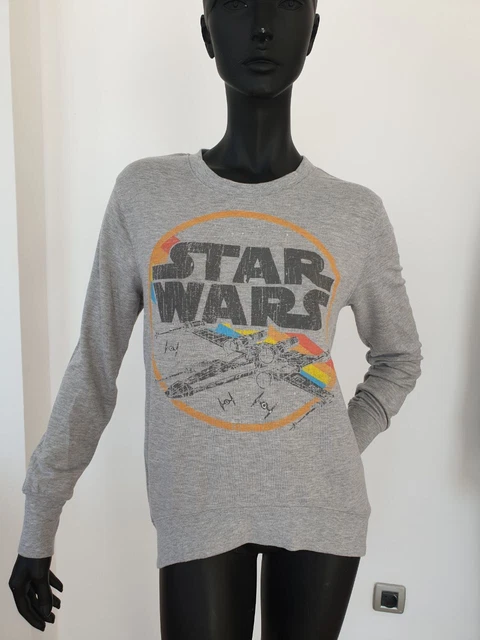 Felpa con cappuccio 3019 Star Wars manica lunga, taglia S - grigio