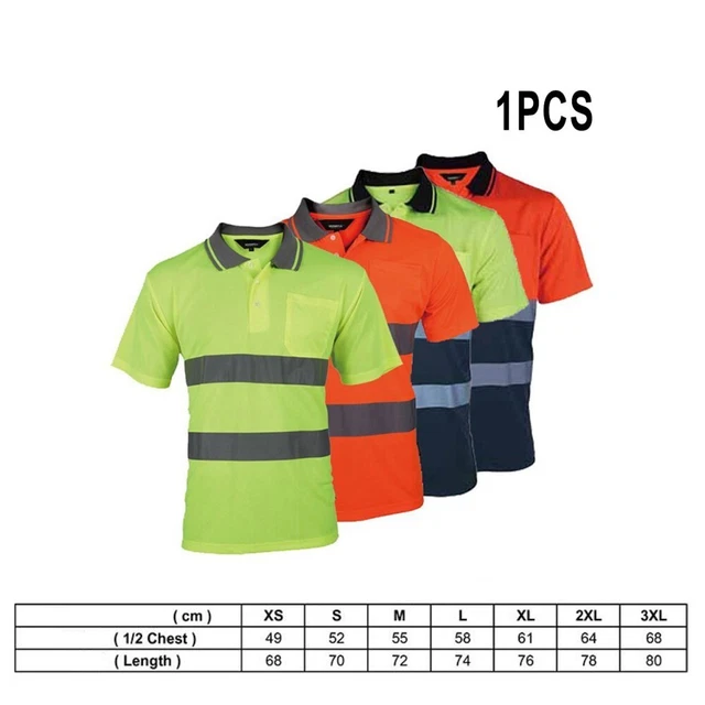 Pratica T-shirt nastro riflettente alta visibilità sicurezza sicurezza lavoro top