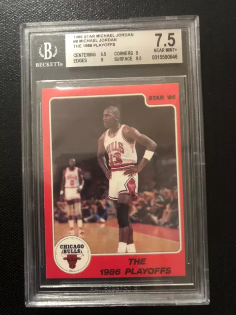 1986 Michael Jordan “Star #8” Rookie BGS 7.5 🏀🏀🏀🔥🔥🔥