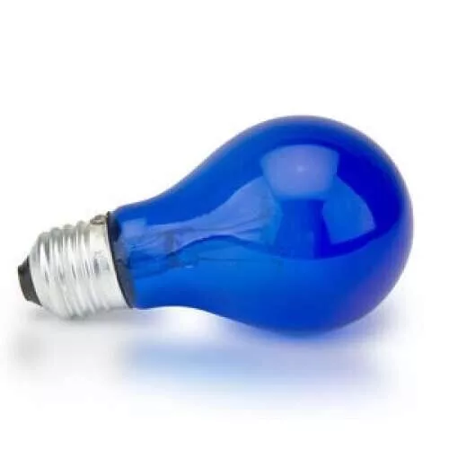 Blue Medical Bulb E27 60W Reflector Minin Healing Lamp  antibacteria antistress