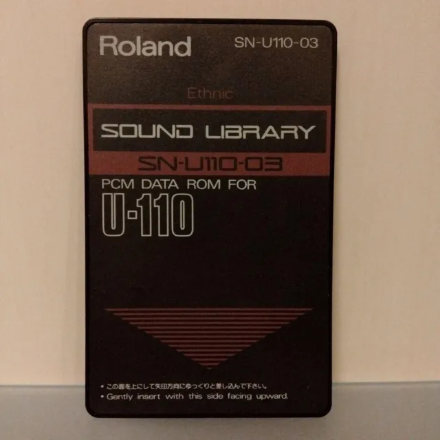 Roland U-110 Sound Library Ethnic Memory Card SN-U110-03 PCM Data ROM Japan