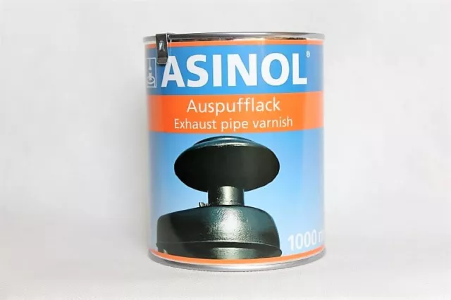 ASINOL Lack AUSPUFFLACK Silber  1.000ml bis 800° Grad Auspuff Farbe Matt