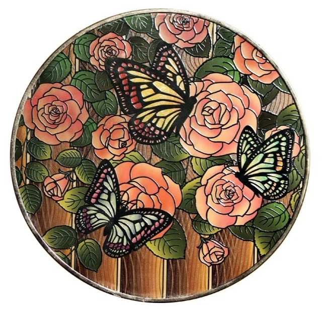 Garden and Home Décor | 10" Stained Glass Suncatchers Butterfly Ladybug