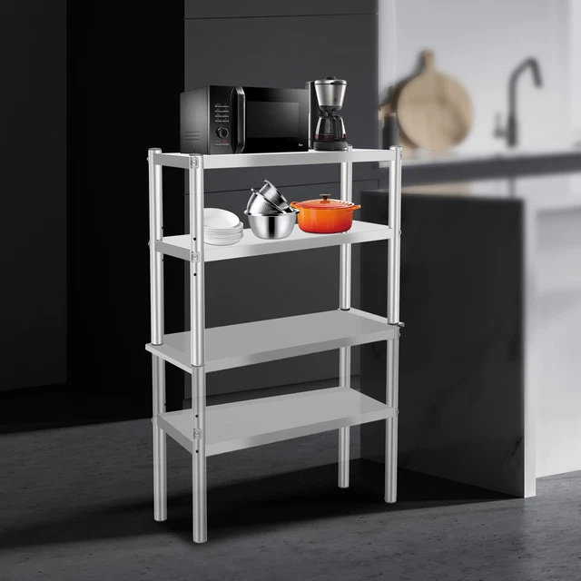 Stainless Steel Commercial Work Table Overshelf Drawer Pot Rack 12x 30 inch New