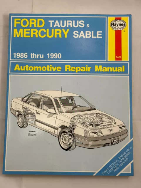 1986 1987 1988 1989 1990 Ford Taurus Mercury Sable Service Repair Manual Haynes