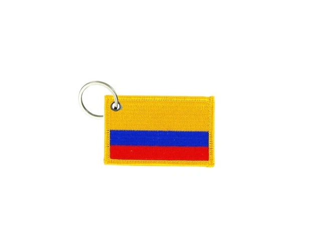 Porte-clés Brodé Patch Drapeau Açores Portugal - Multicouleur - Tissu Français - Neuf Avec étiquettes